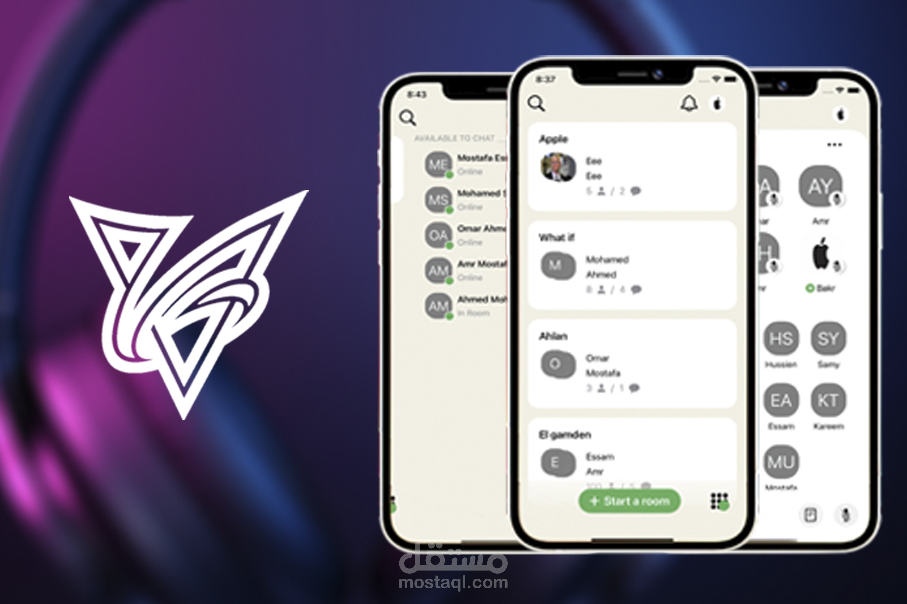 Vox - iOS Clubhouse Clone and Audio Chat Application