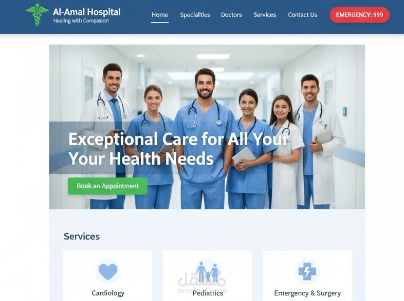 موقع Al-Amal Hospital