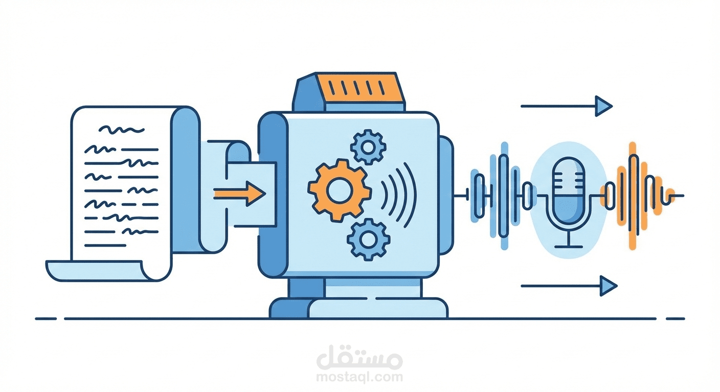 تحويل كتاب "هيبتا" إلى كتاب صوتي احترافي بصوت واضح وطبيعي