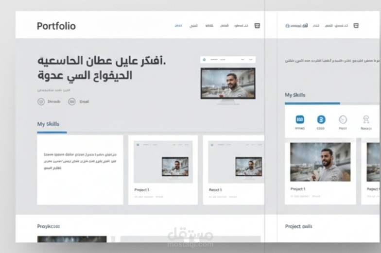 صفحة تعريف شخصية (Portfolio Page) باستخدام HTML وCSS