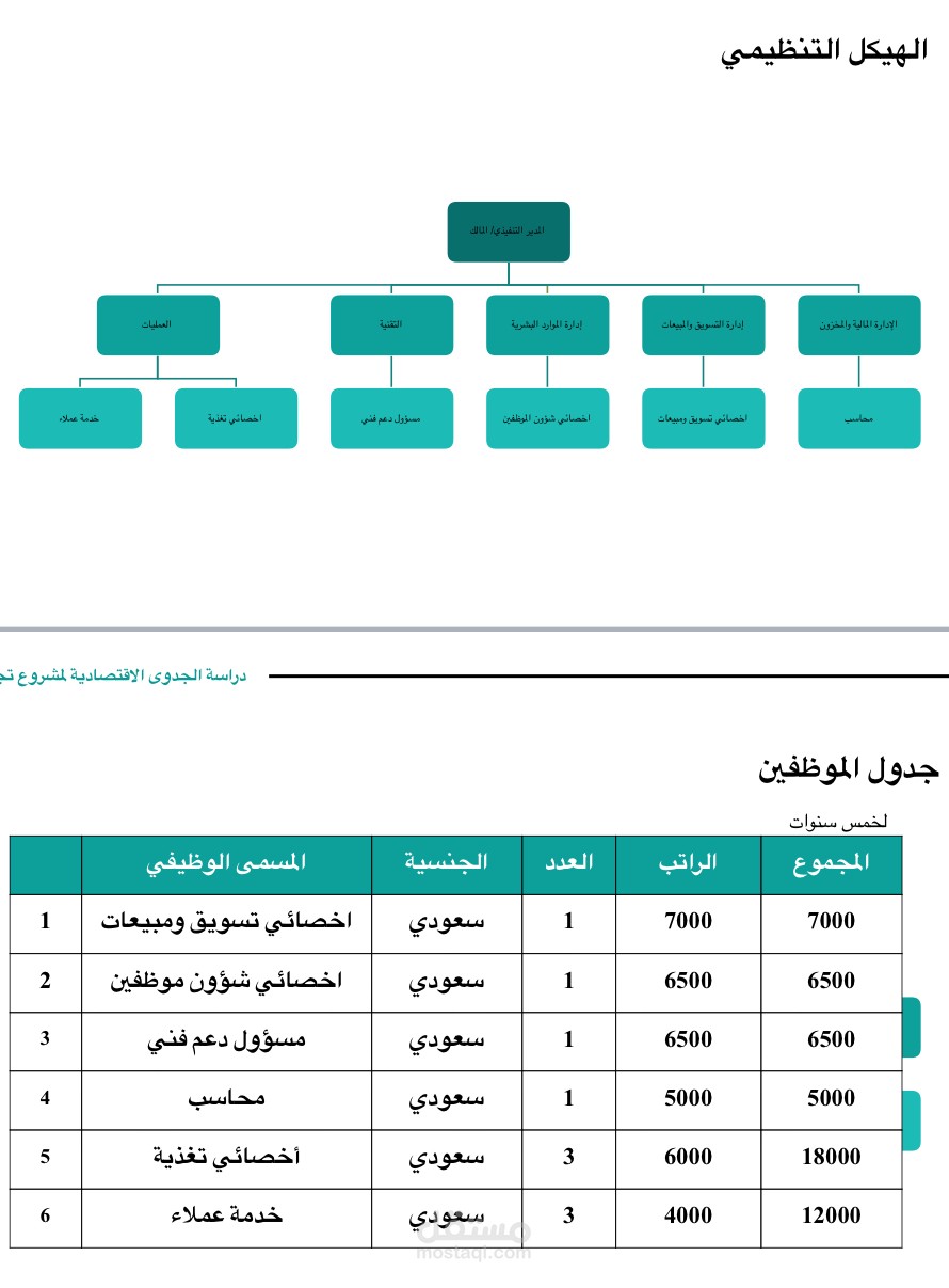 دراسة جدوى مع برنامج الاكسل