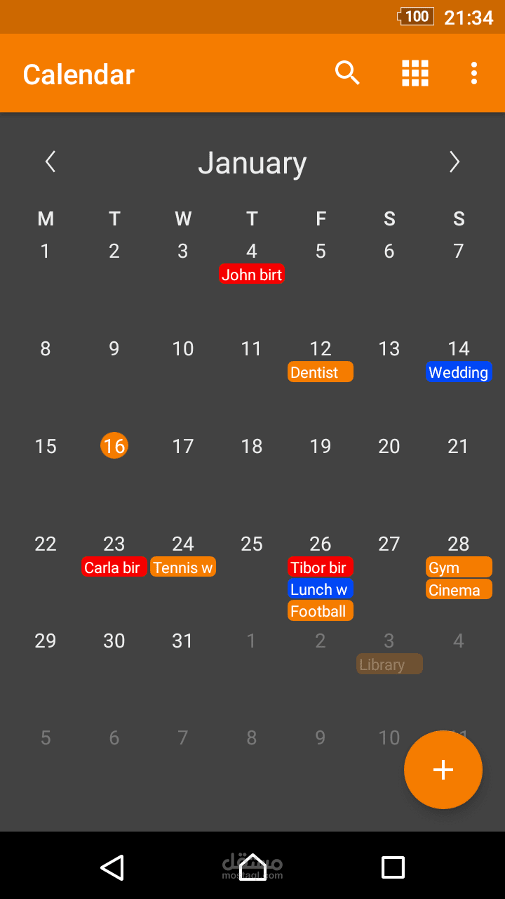 app android agenda professionnele