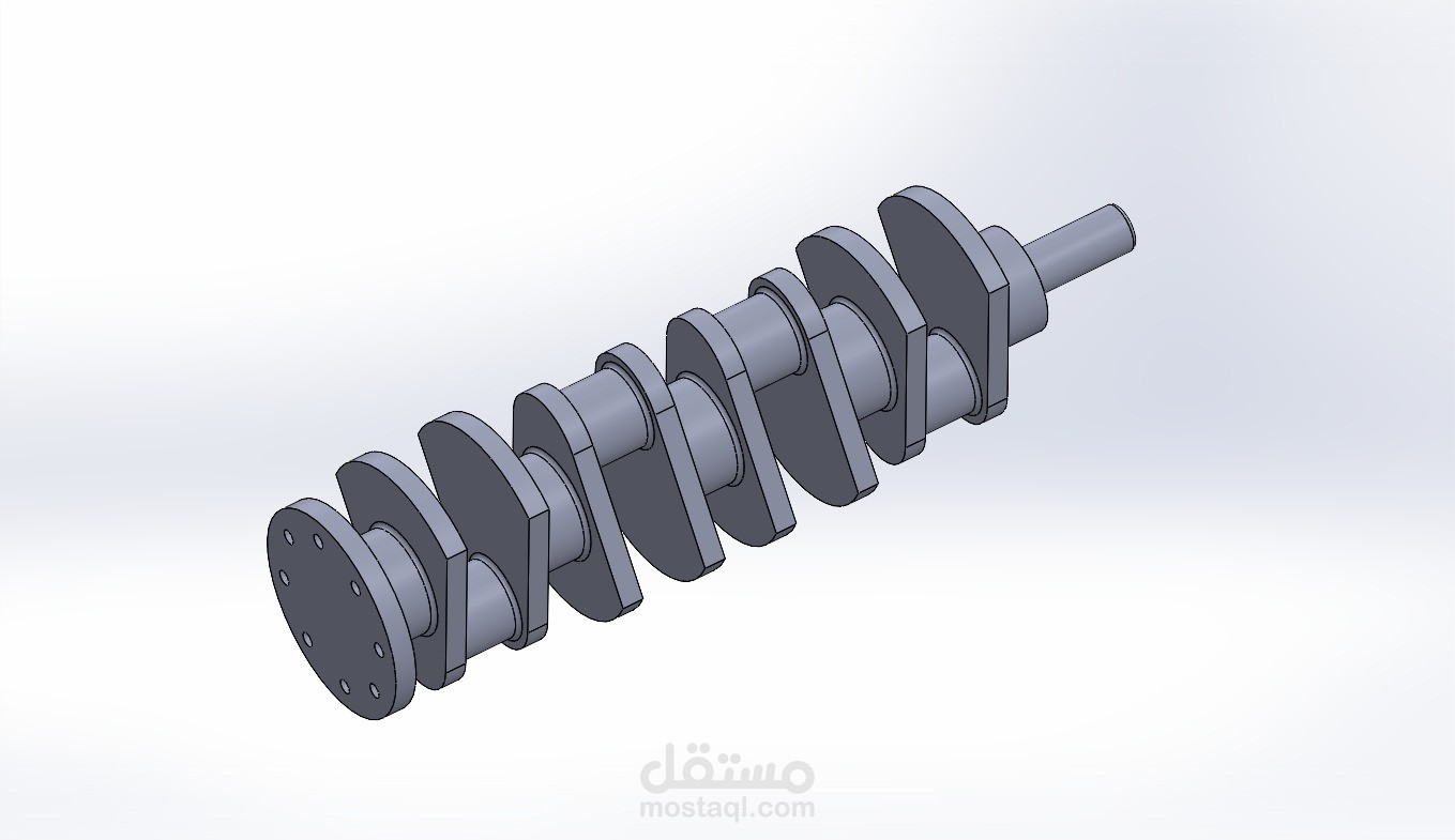 تصميم عمود مرفق(Crankshaft)