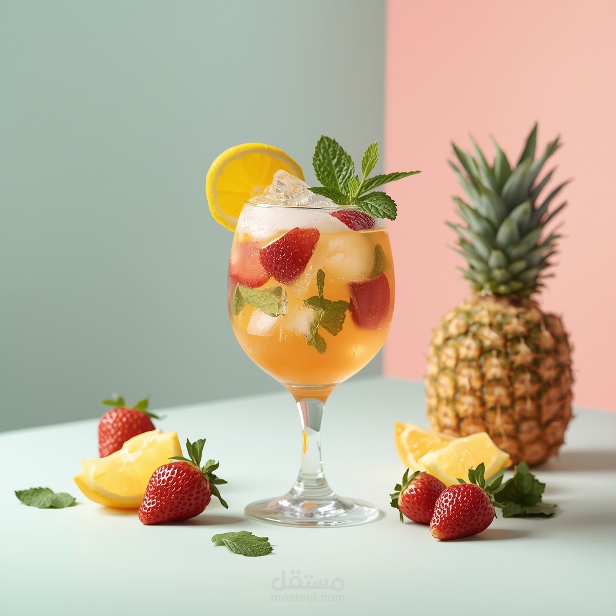 drink of fresh fruit