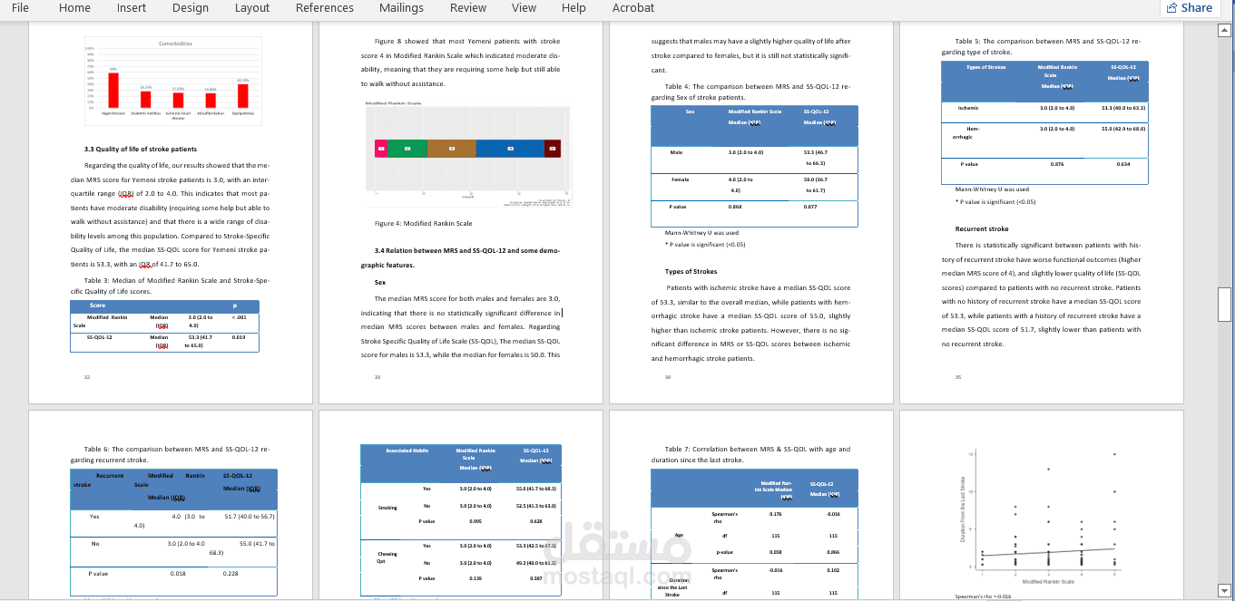 كتابة وتحليل البيانات لبحث طبي