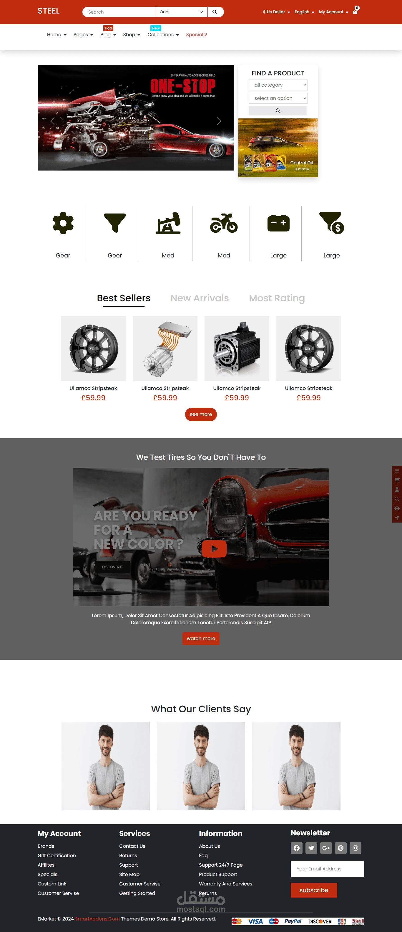 STEEL E commerce