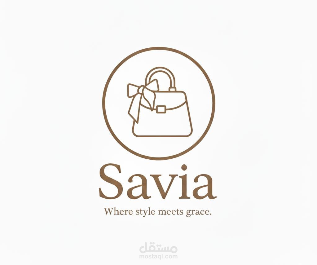 تصميم شعار شركة Savia — Where style meets grace