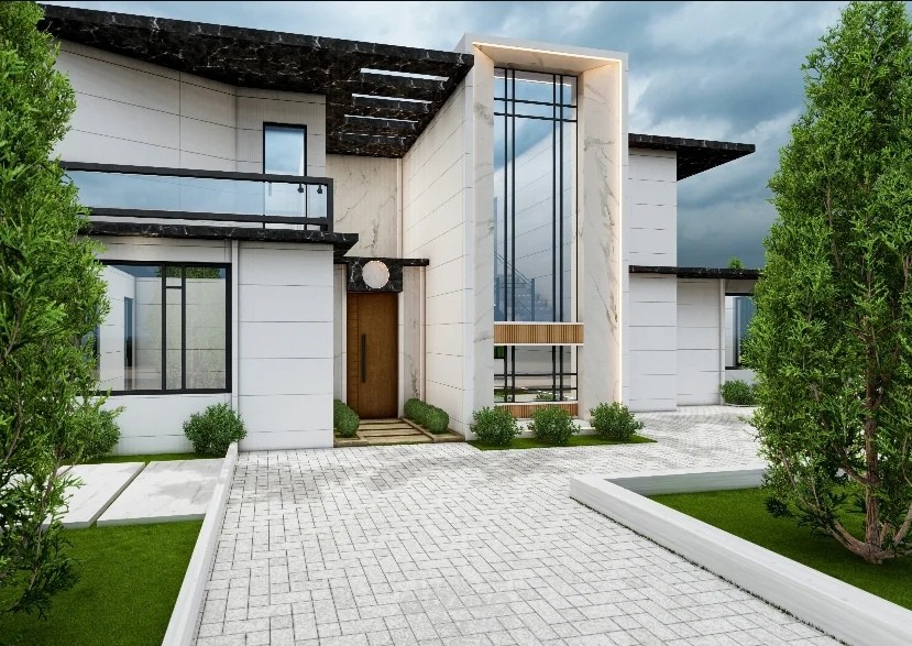 تصميم خارجي لفيلا عصرية