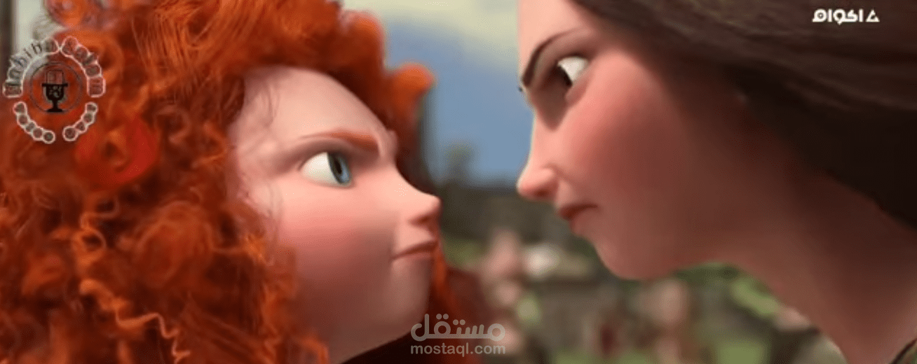 "كرتون [brave] مدبلج بصوتي" مشادة بين الأميرة ميريدا والملكة إلينور بسبب الزواج