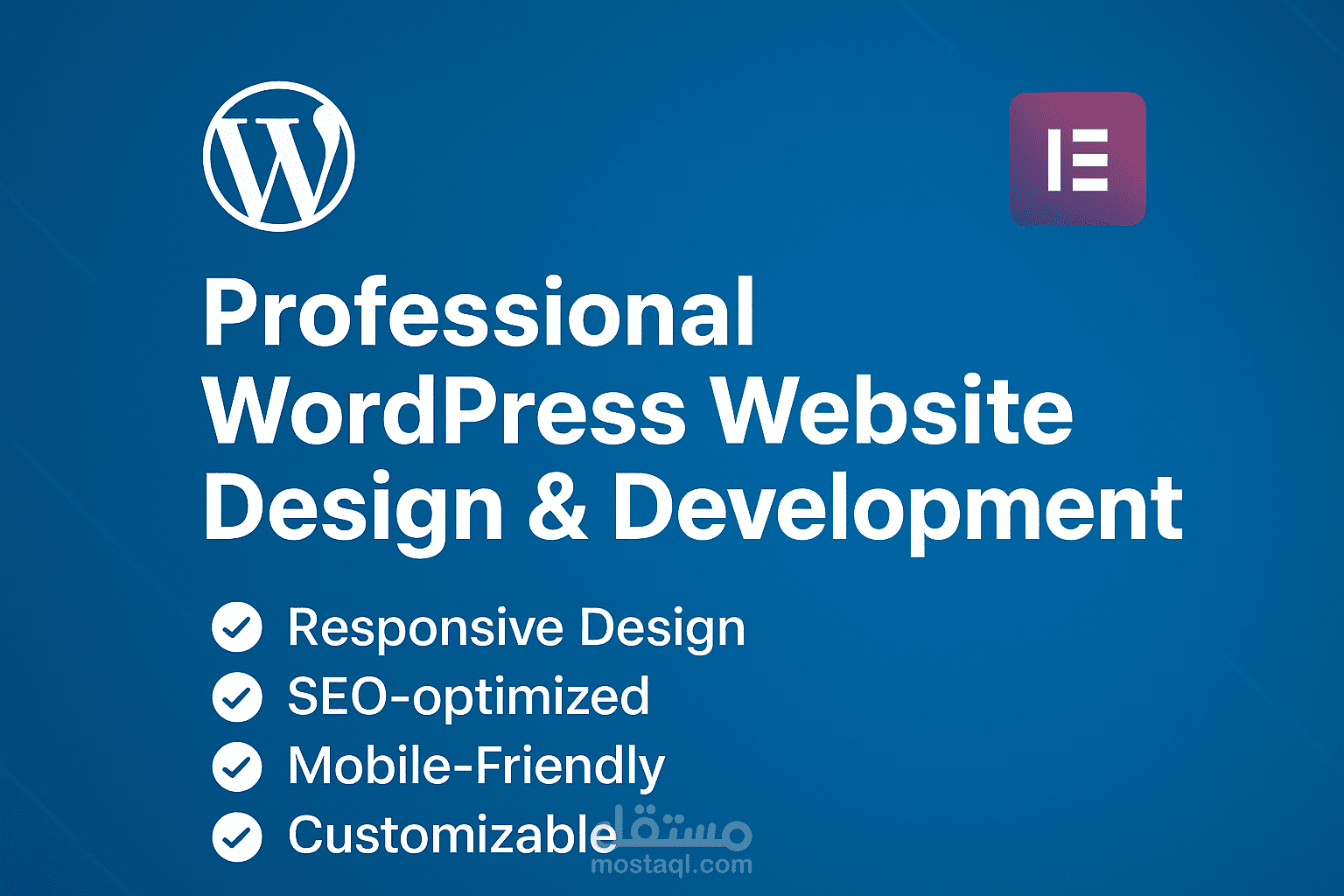 Create a wordpress website design and wordpress website development