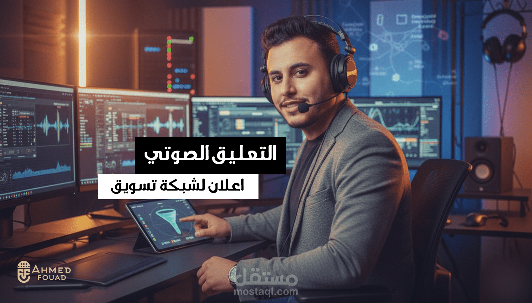 إعلان صوتي ملحمي لشبكة تسويق عبر الانترنت