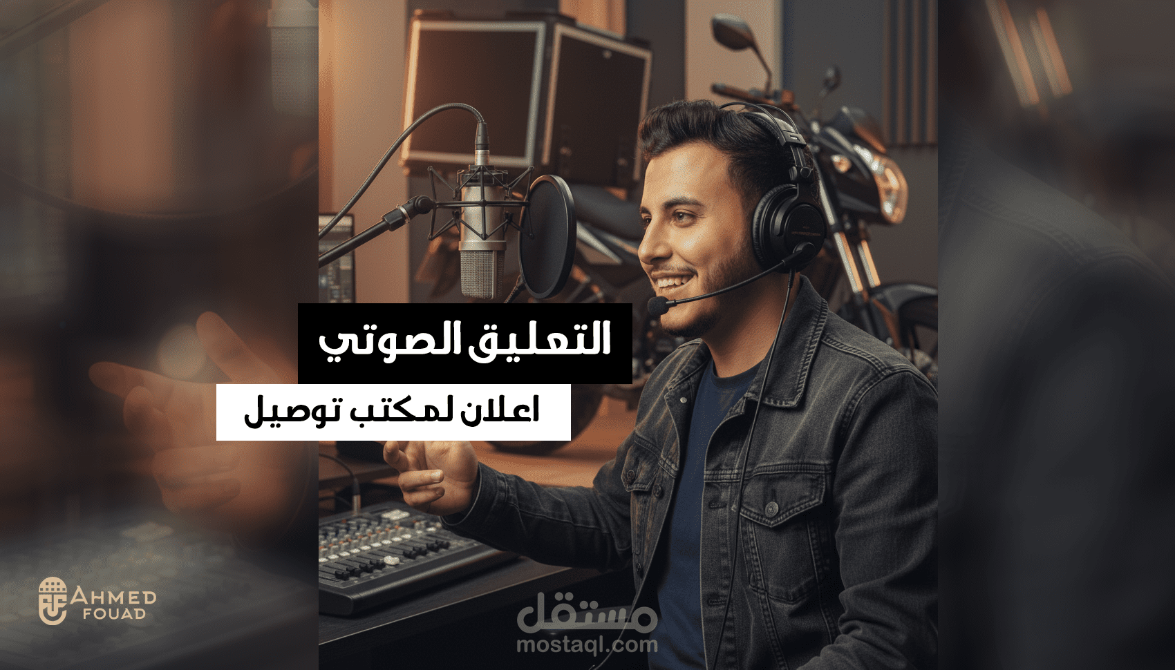 إعلاني صوتي سريع الإيقاع لمكتب توصيل طلبات
