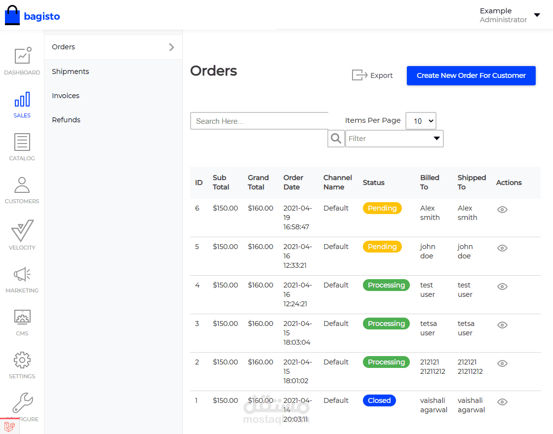 E-commerce platform