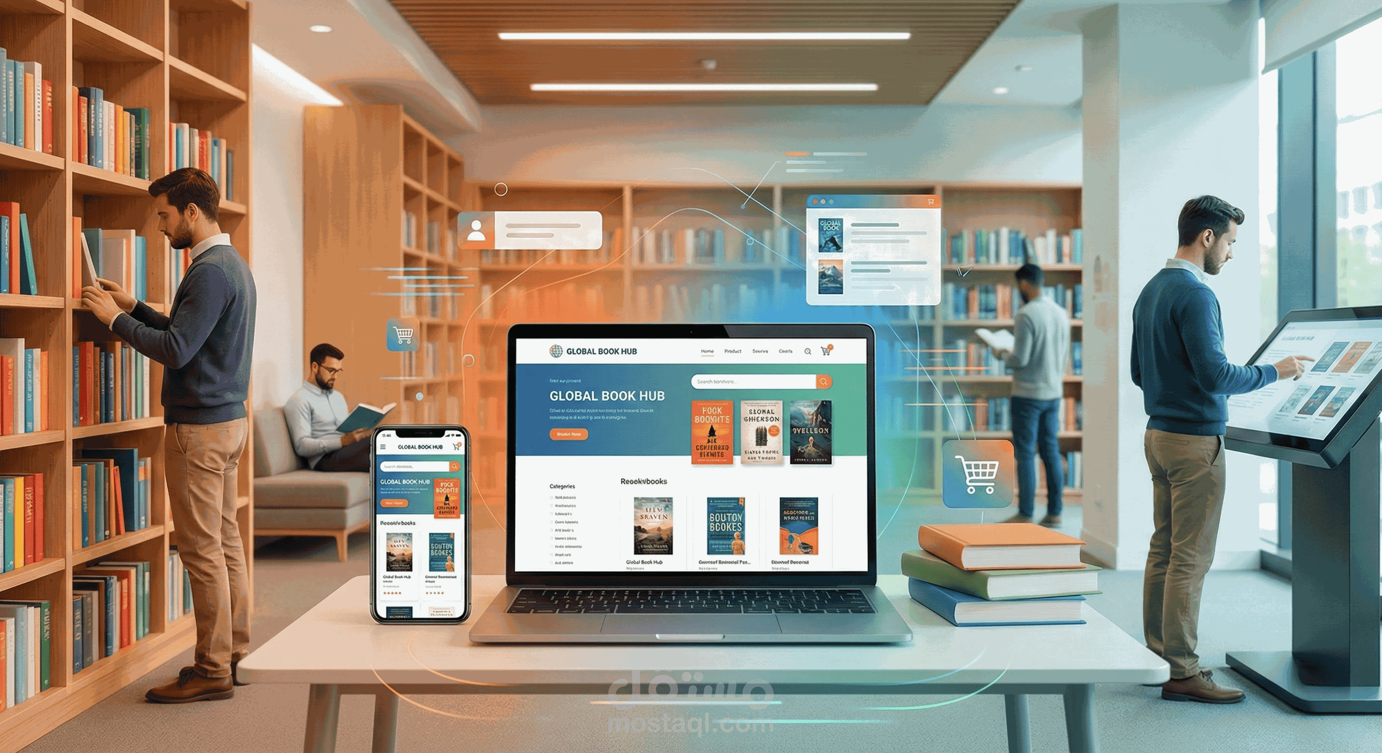 متجر إلكتروني لتصفح الأعمال الأدبية - Online Book Store