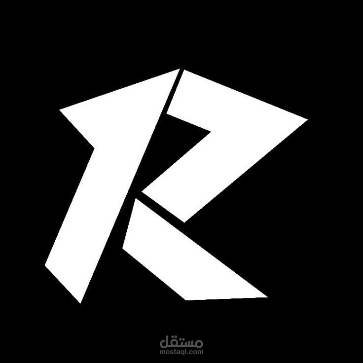 تصميم شعار حرف 'R' (Revive) بأسلوب Geometrical Minimalist لعلامة تجارية للملابس (POD)