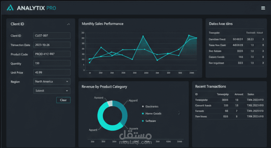 تحليل و إدخال البيانات