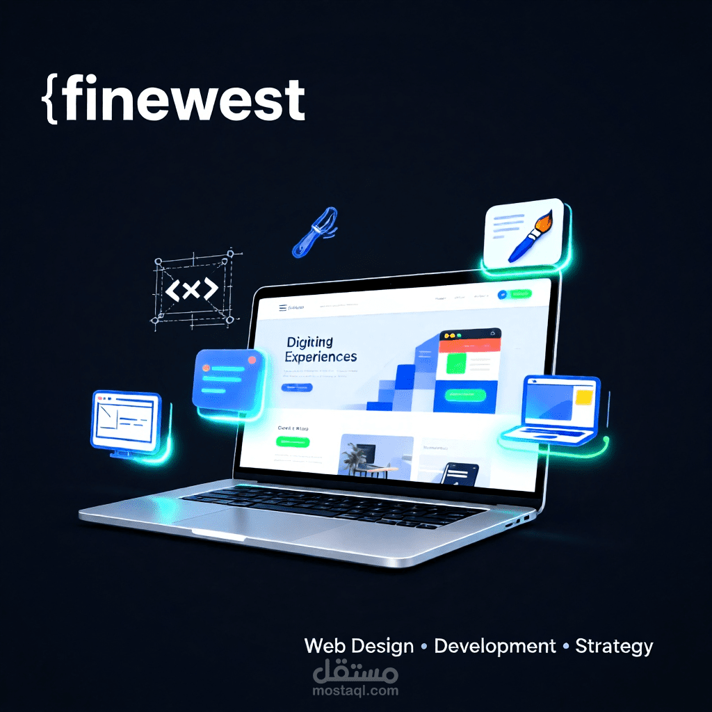 صفحة هبوط landing page لوكالة تصميم مواقع الكترونية websites احترافية