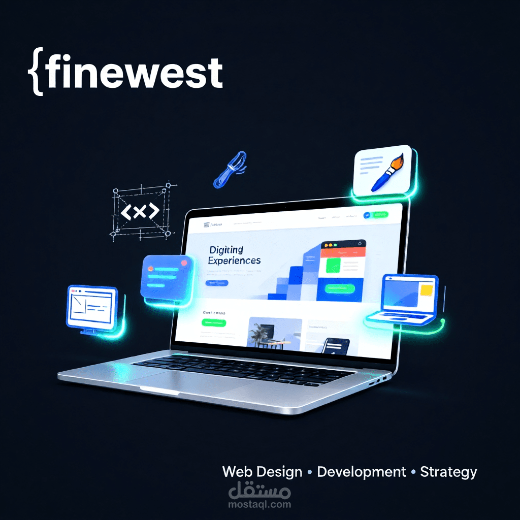 صفحة هبوط landing page لوكالة تصميم مواقع الكترونية websites احترافية