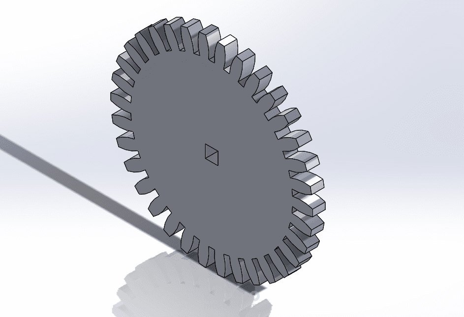 تصميم وتطوير ترس ميكانيكي (Gear) لتطبيقات نقل الحركة
