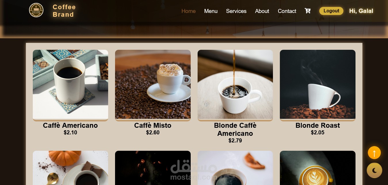 Coffee Shop Responsive Website