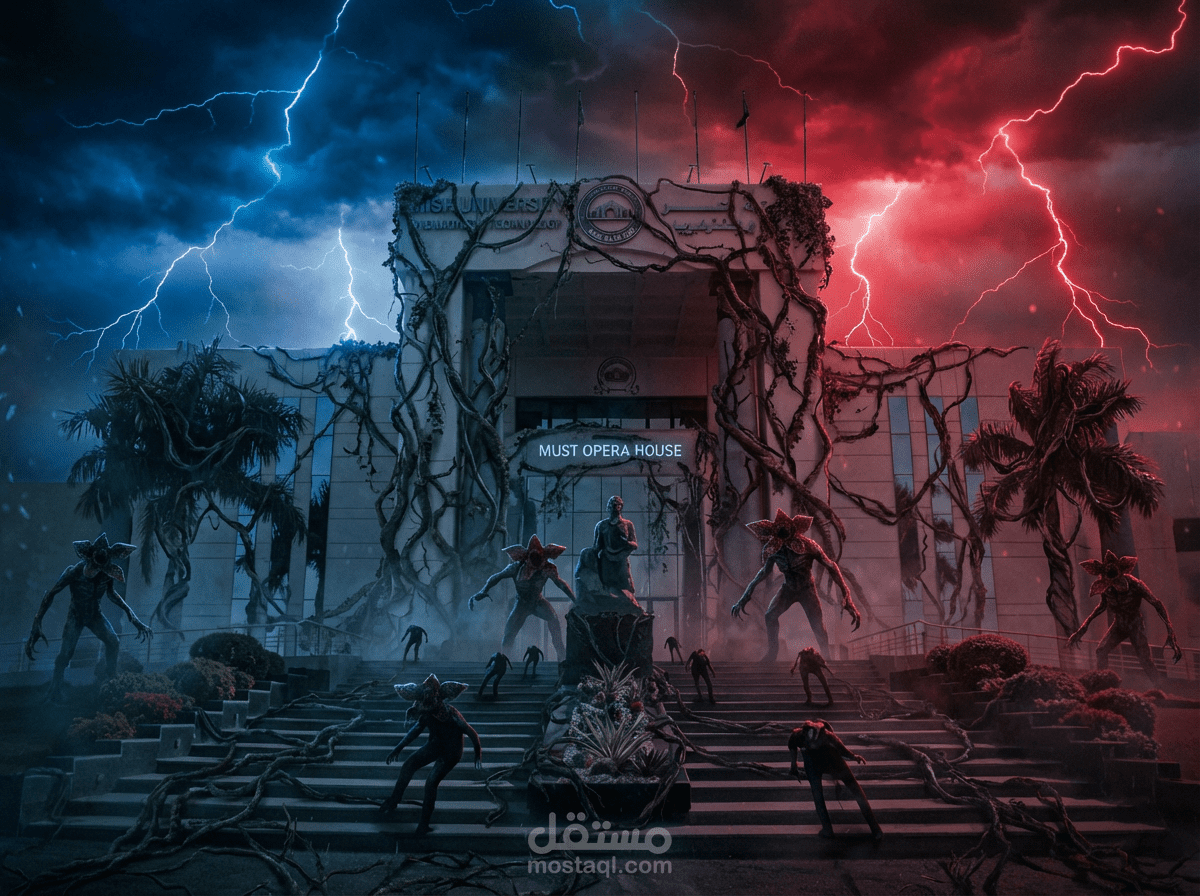 Stranger Things Inspired Designs (University Project)