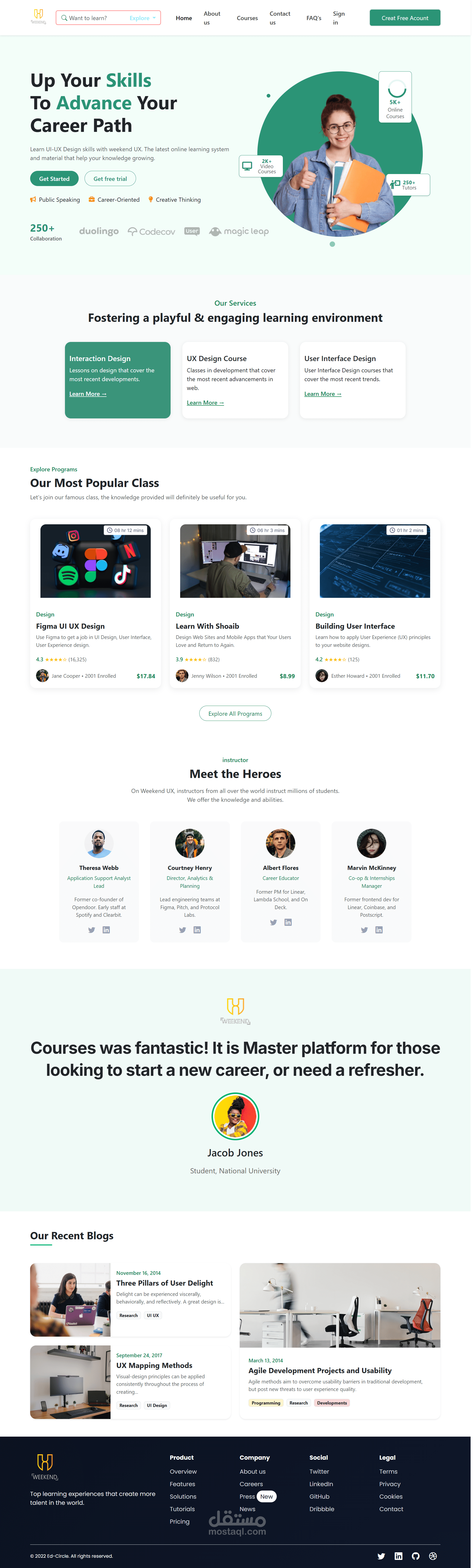 منصة تدريبية لتطوير مهارات UX/UI