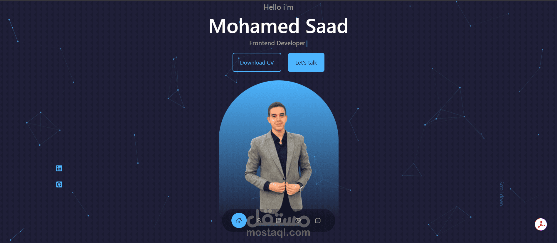 تطوير موقع شخصي احترافي (Personal Portfolio)