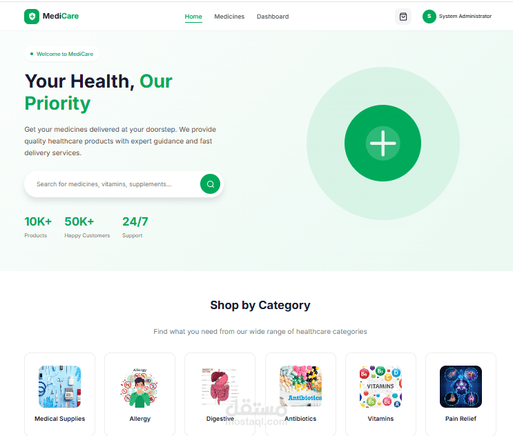 نظام متكامل لإدارة وميكنة الصيدليات Pharmacy Management System