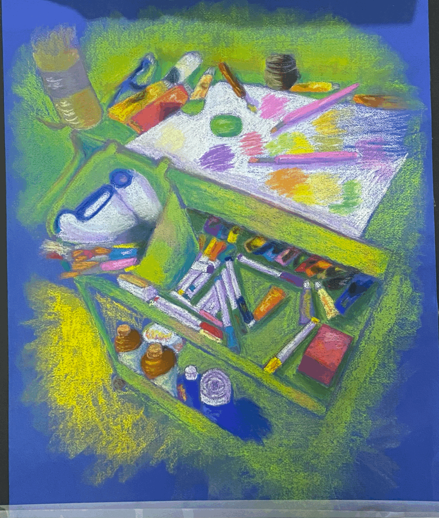 عربة من مرسم رسام