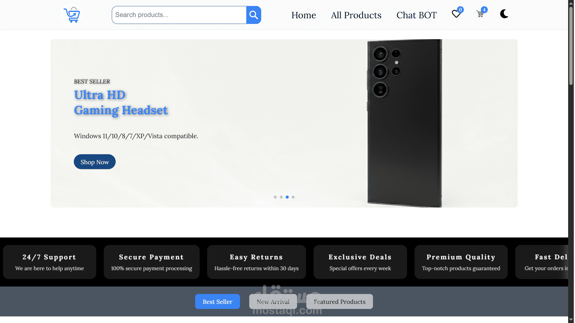 Cartopiaa – تطبيق تجارة إلكترونية حديث