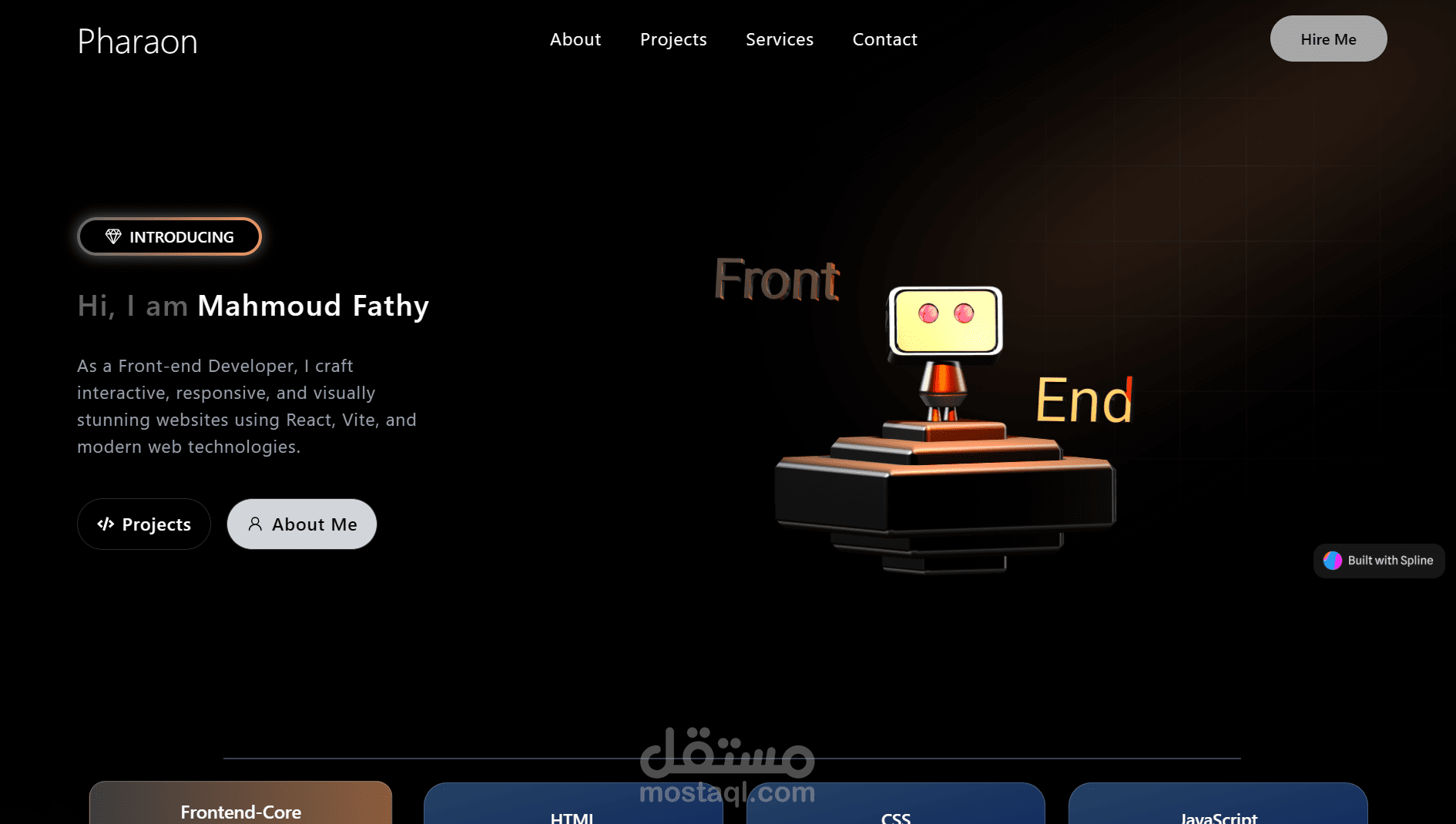 Portfolio Website موقع شخصي
