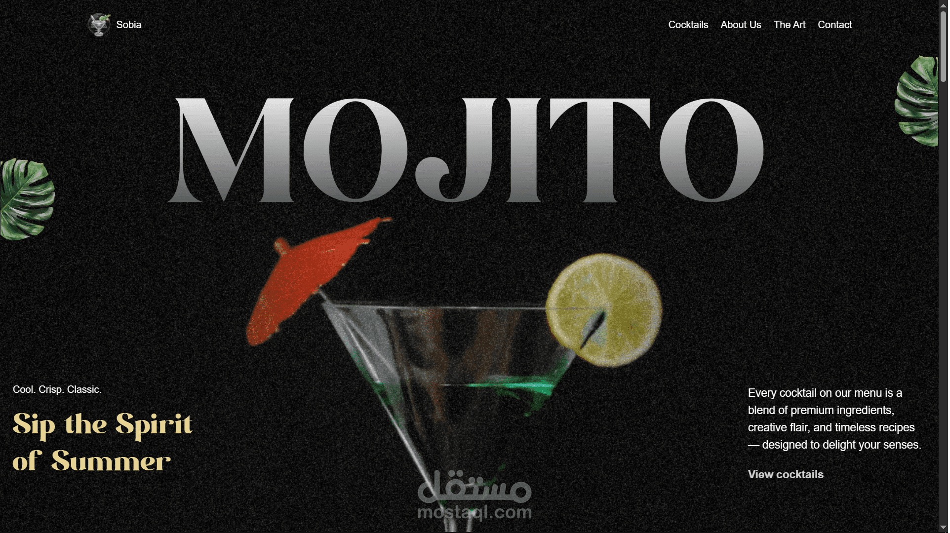 تصميم وتطوير Landing Page احترافية بتجربة مستخدم مميزة وحركات تفاعلية جذابة