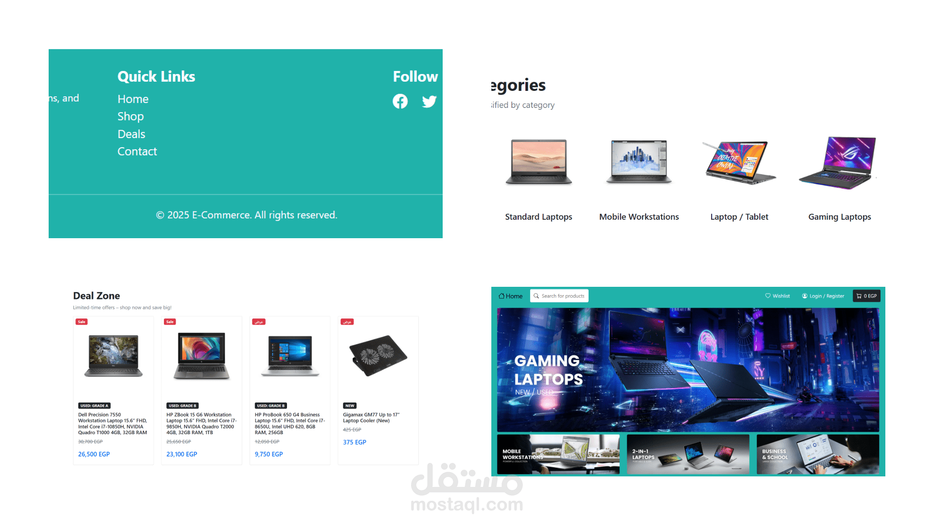 Laptop E-Commerce Website