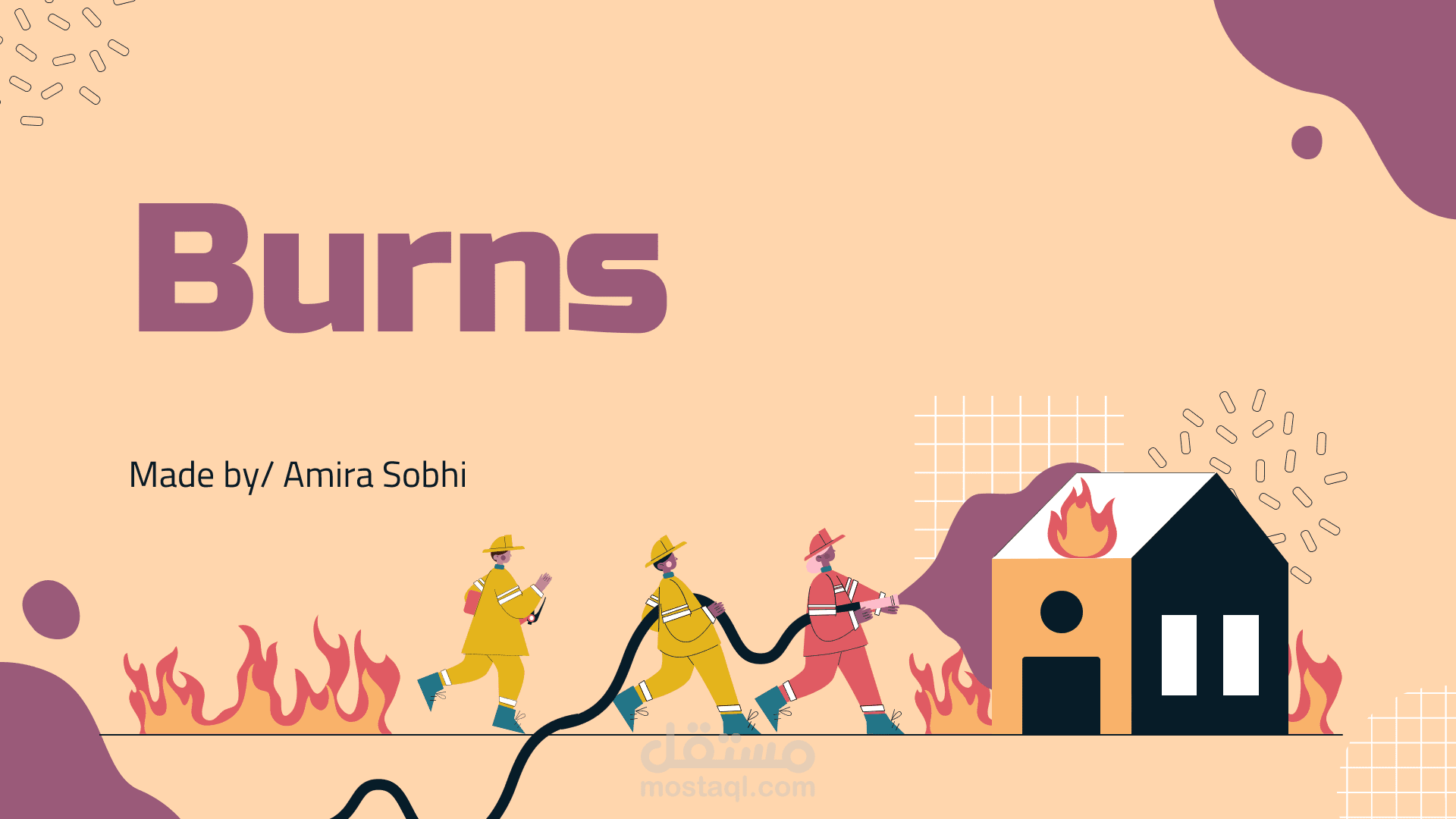 Scientific Presentation about burns in simple way for children