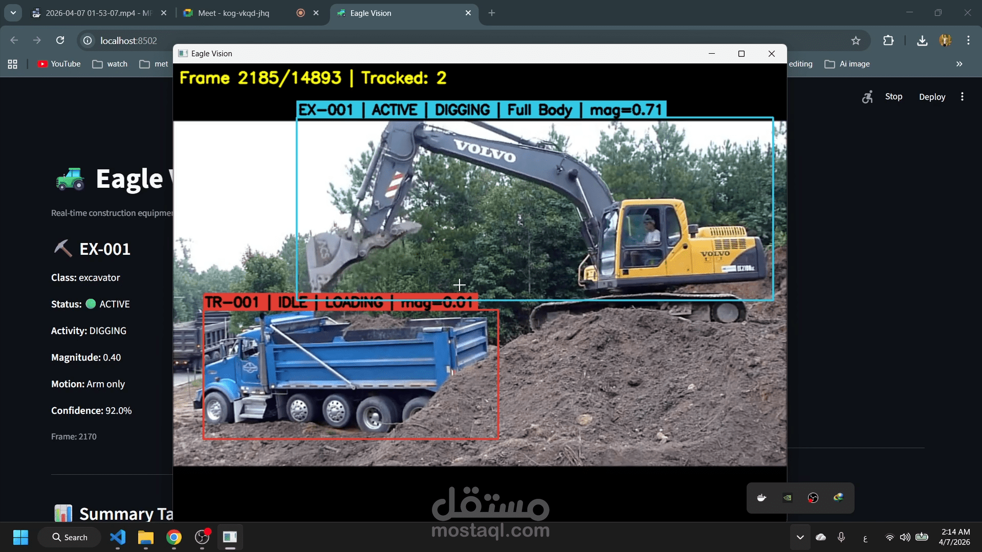 Real-Time Construction Equipment Tracking & Activity Analysis System