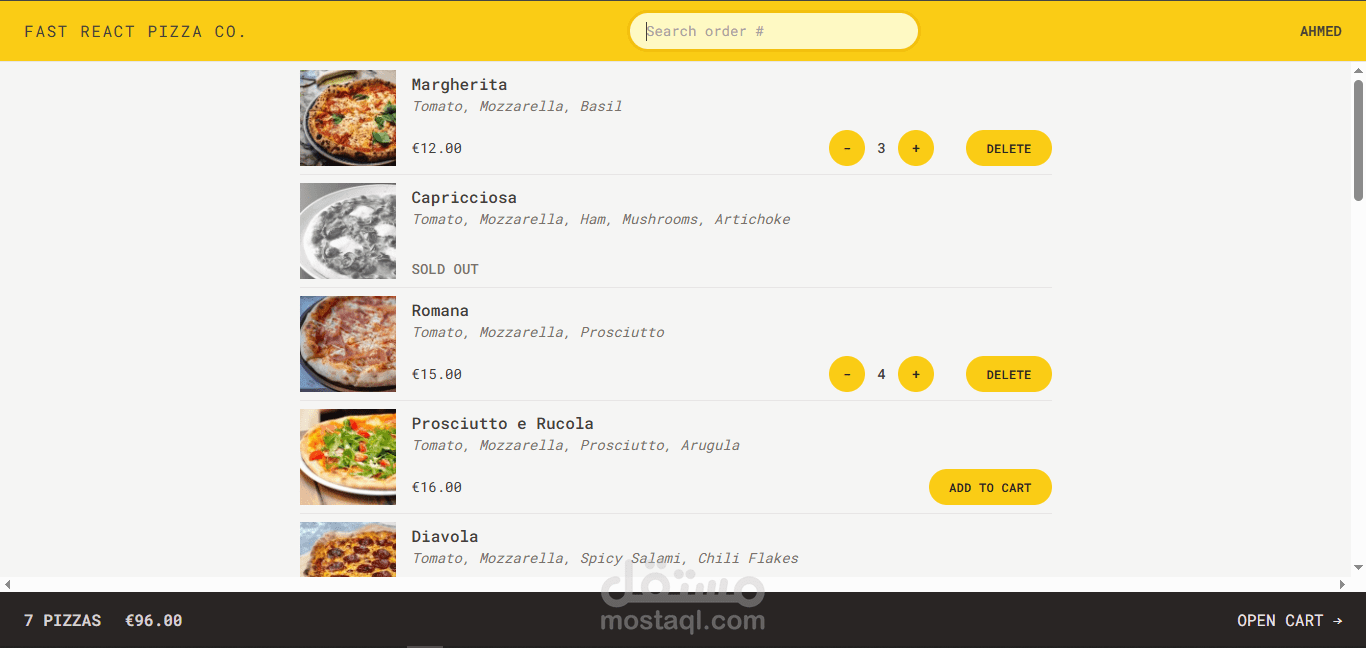 Fast React Pizza
