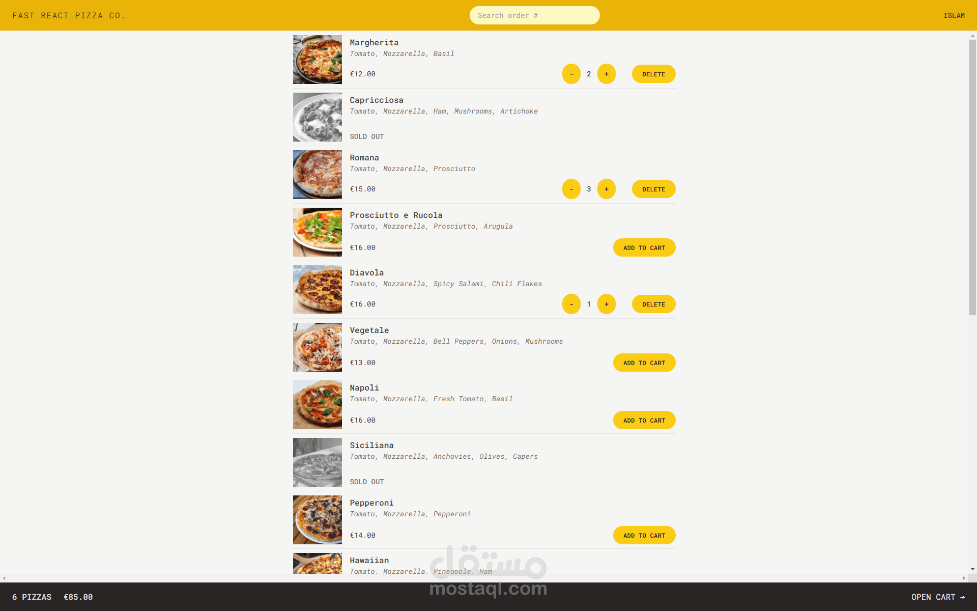 Fast React Pizza
