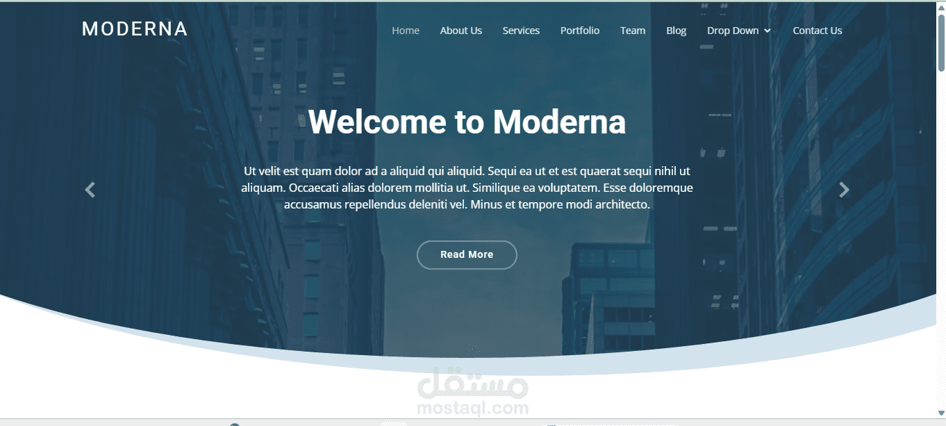 Moderna Website Template
