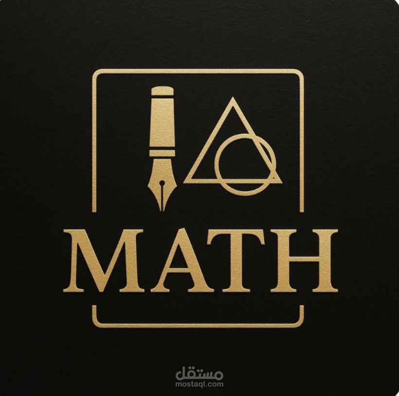 تصميم لوغو لشركة اقلام في بداية انطلاقتها باسم math