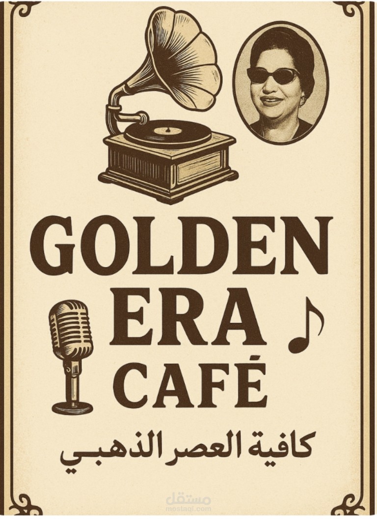 تصميم لوحة واجهة ل cafe