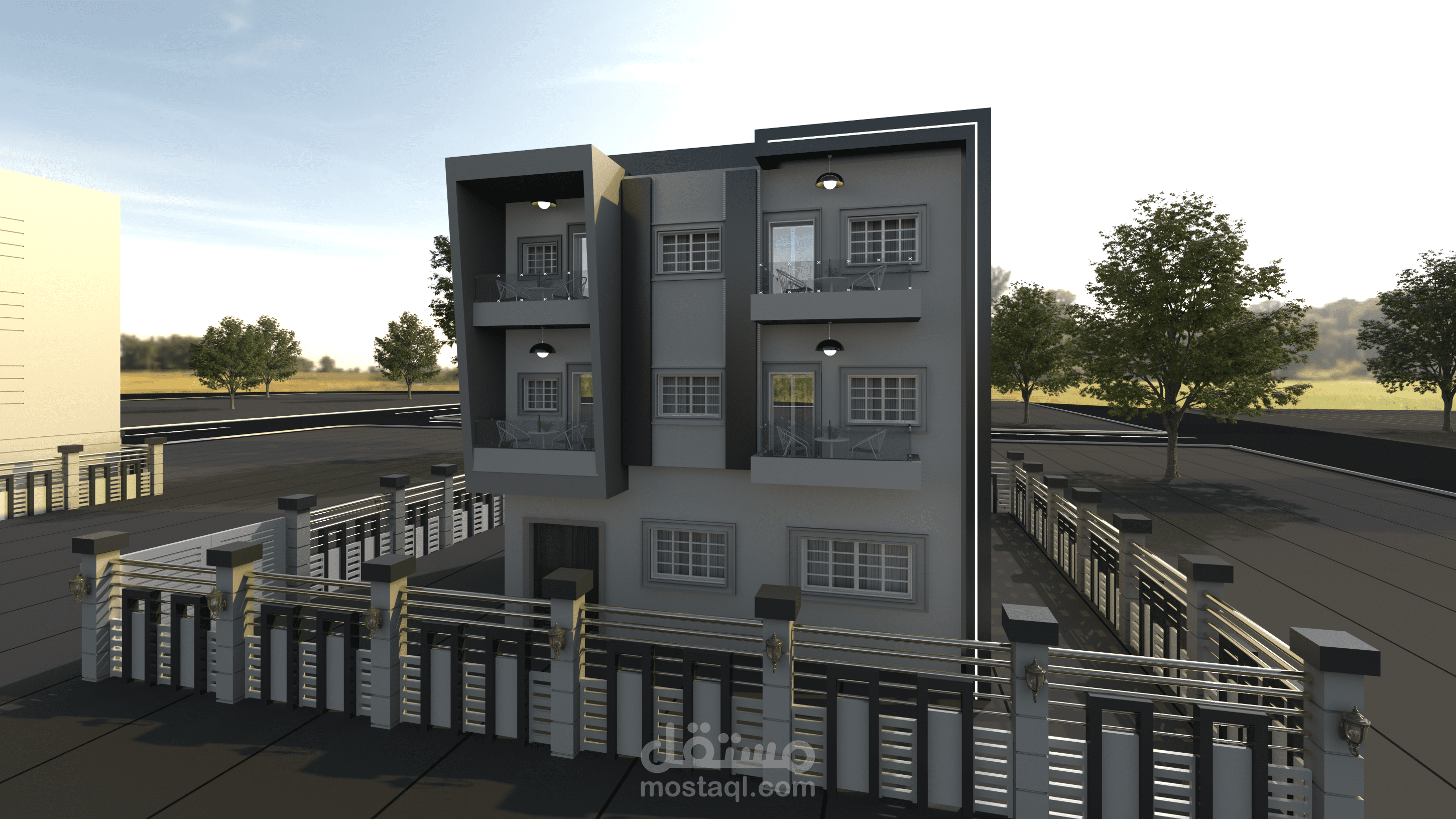 عمل تصميم داخلي لشقة 90 متر