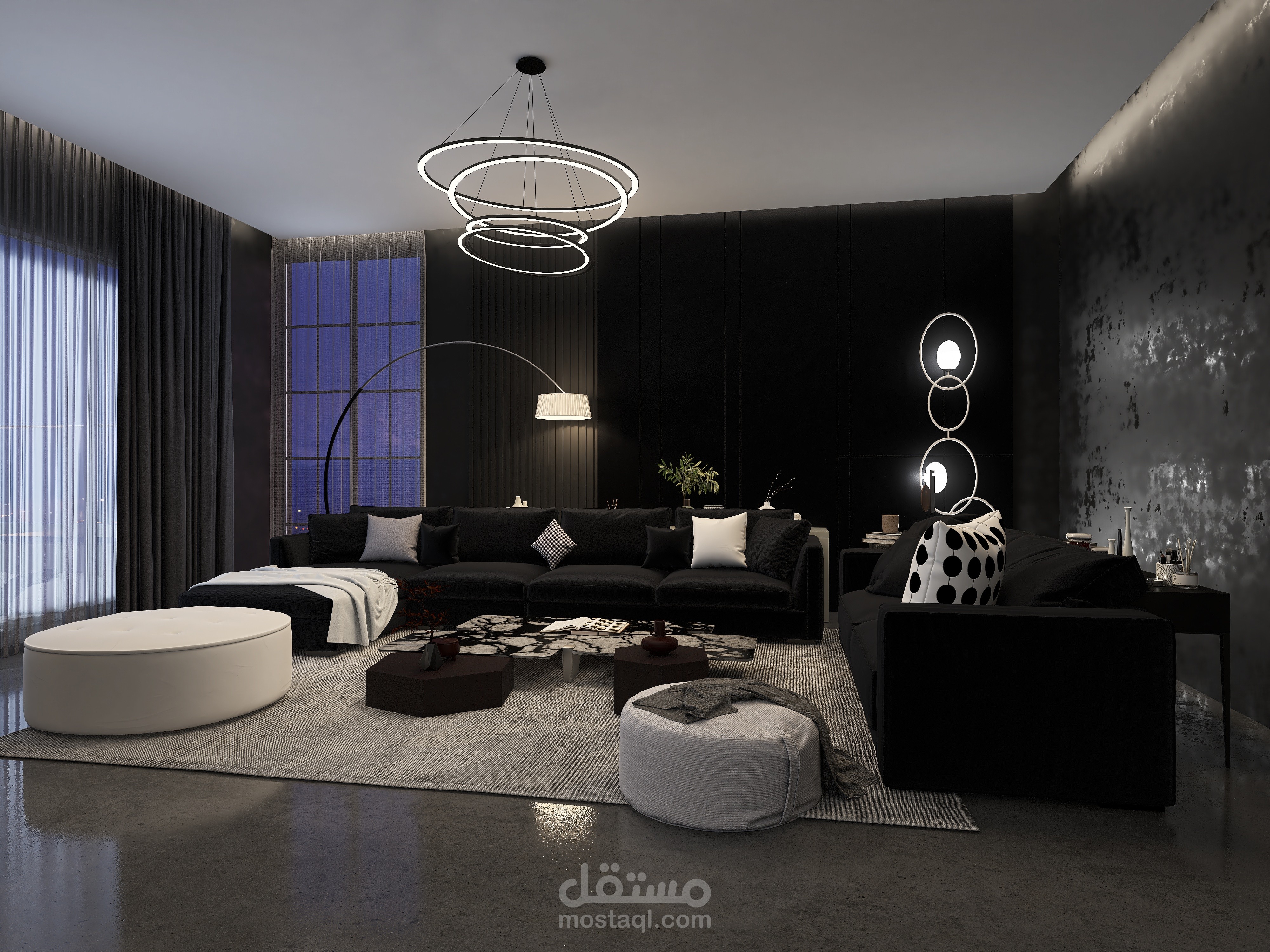 غرفه معيشه في اماره دبي ـ الإمارات