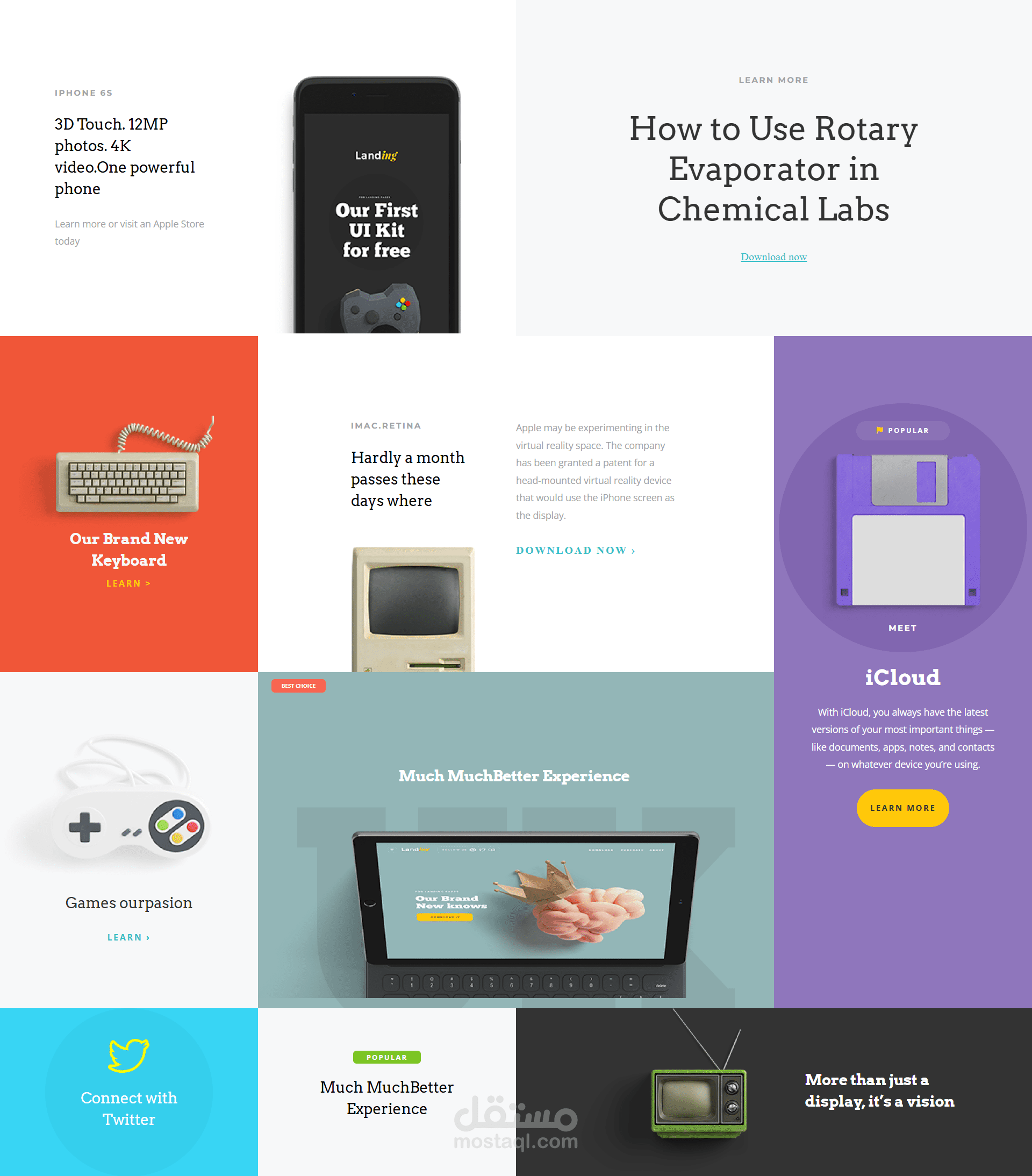 Apple-Style Landing Page - UI/UX Design
