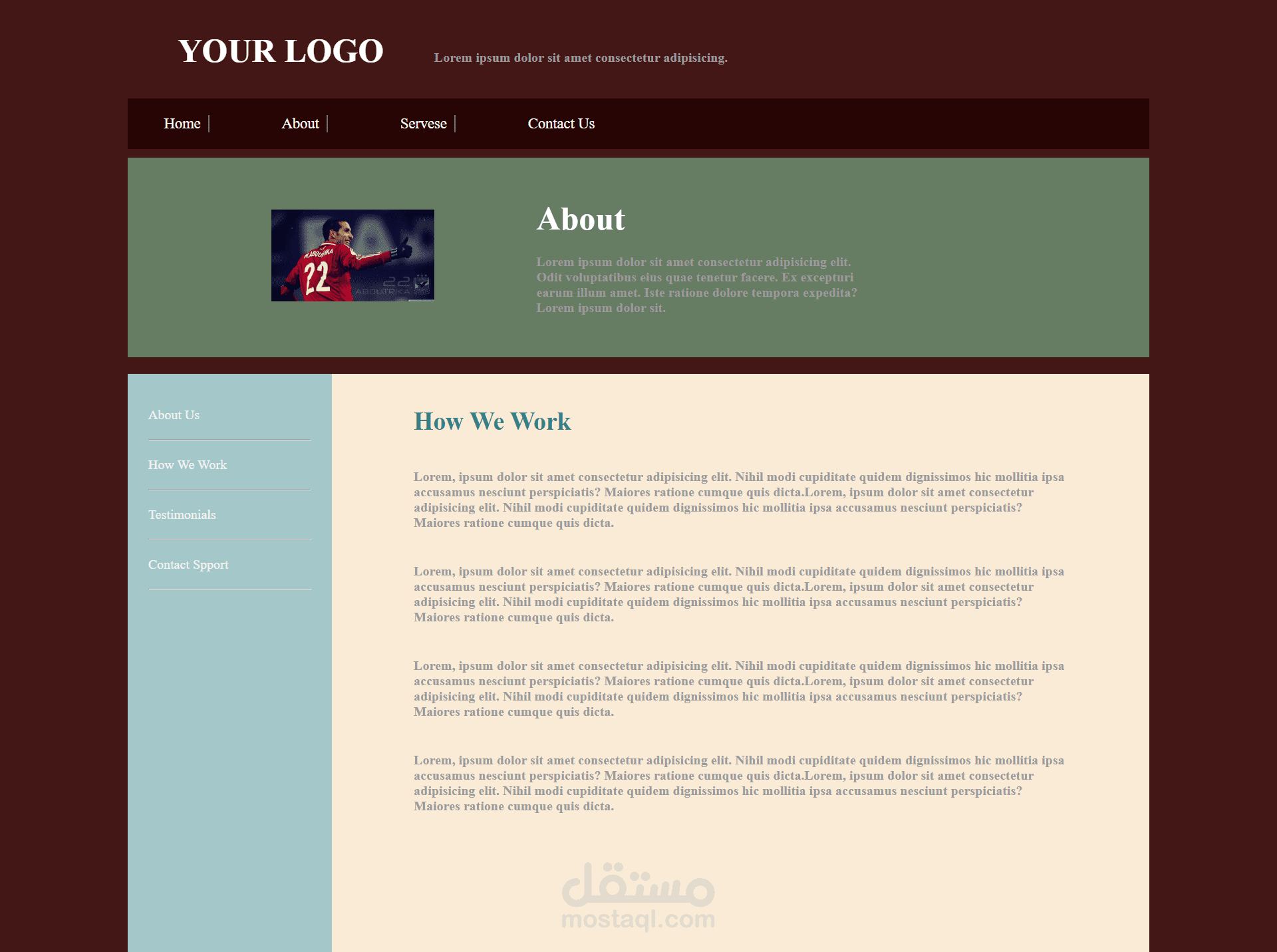 Corporate Website UI Design