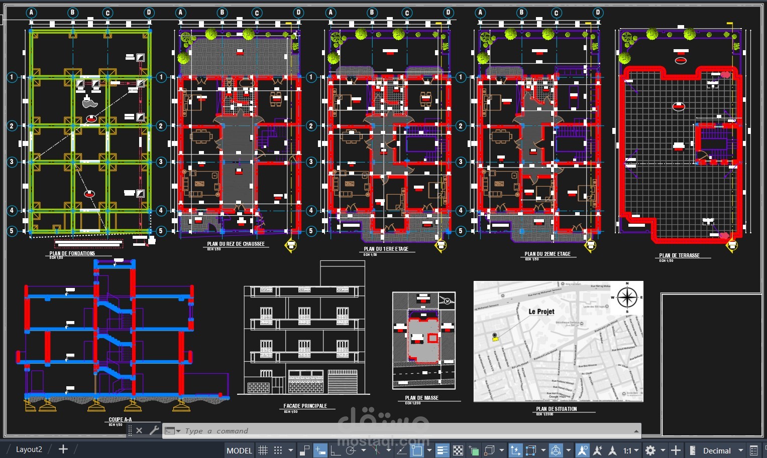 technic execution plan for houses
