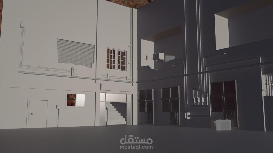 موديلينج لبيئة عمل / انفيرونمينت 3d