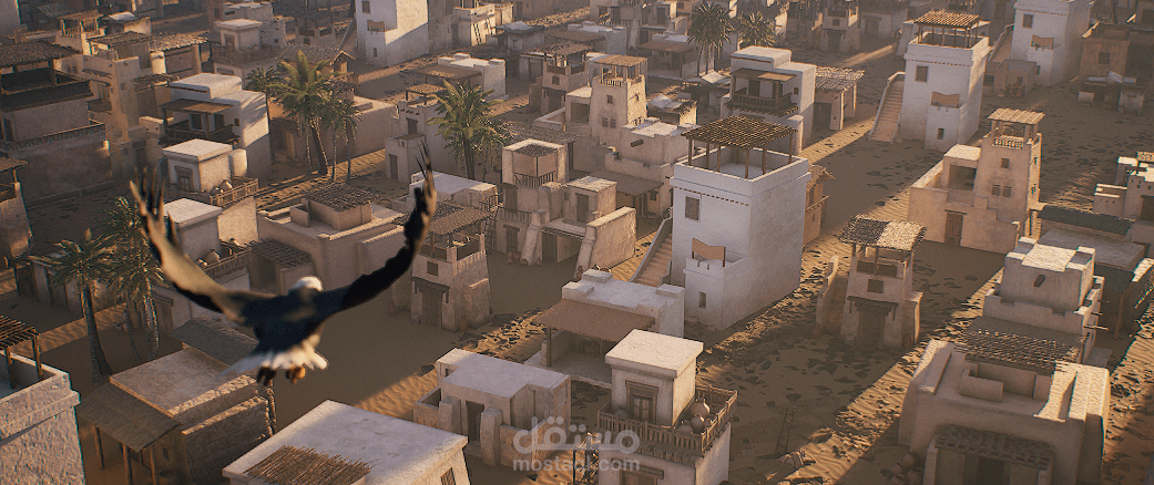 مدينة فرعونية– بيئة ثلاثية الأبعاد سينمائية