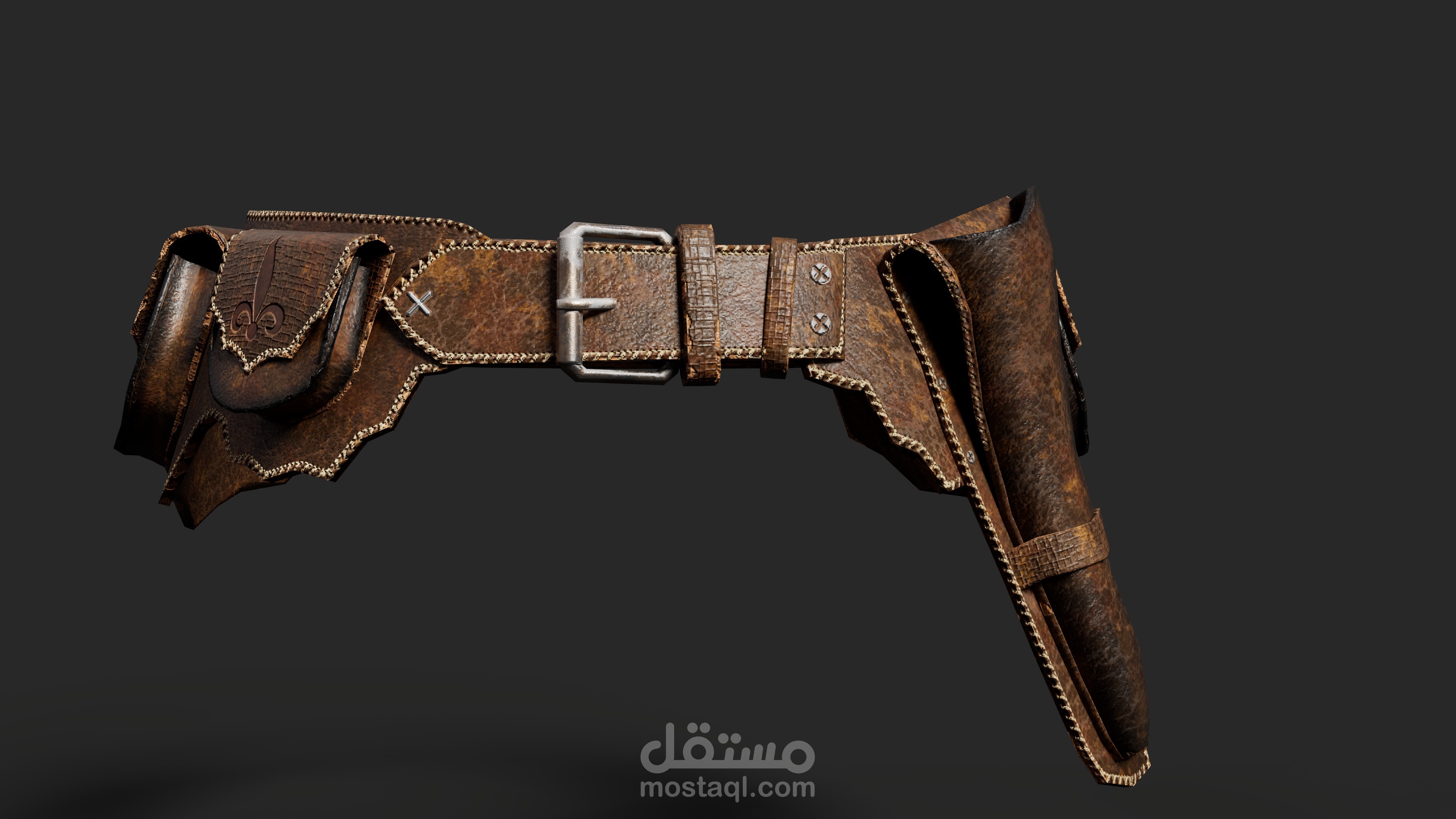 تصميم حزام 3D احترافي مع تكستشر واقعي باستخدام Maya و Substance Painter