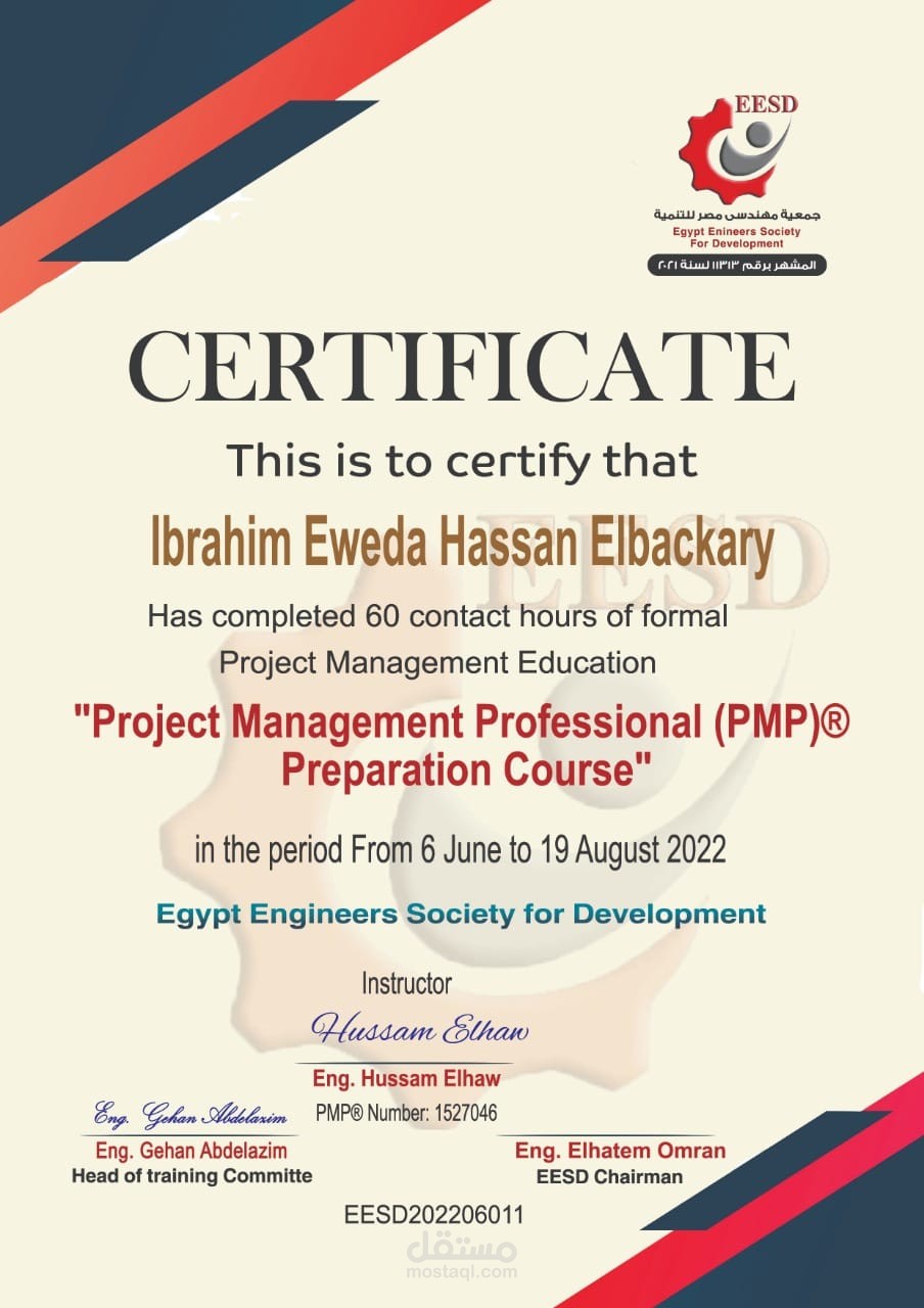 PMP Preparation course