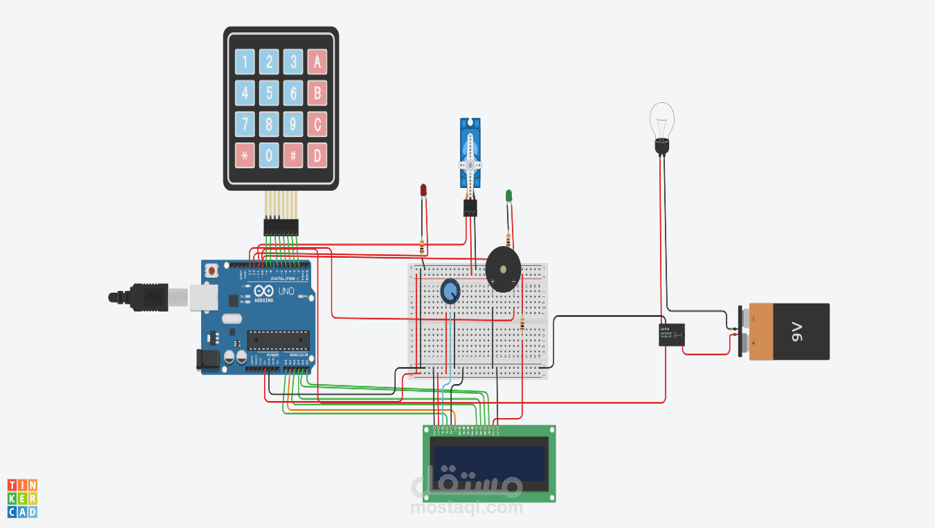 Simulation d'un système de détection d'intrusionPassword protected Door lock